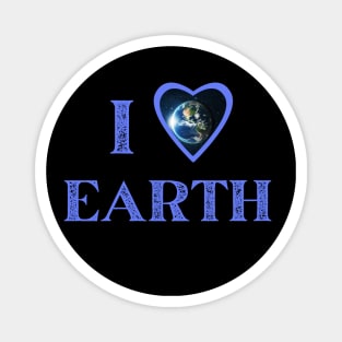 I Love Earth Heart Magnet